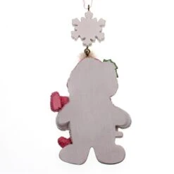 "Baby's 1st Christmas "Snow Baby Girl Ornament For Personalization