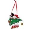 Snowman Family Of 2 With Christmas Tree Ornament For Personalization 2 Snowman Family Of 2 With Christmas Tree Ornament For Personalization -Fancy Decor House Shop a1616
