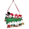 Snowman Family Of 4 With Christmas Tree Ornament For Personalization