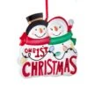 "Our 1st Christmas" Snow Couple Ornament For Personalization -Fancy Decor House Shop a2039
