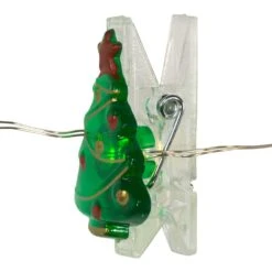 Battery Operated Santa, Snowman And Christmas Tree Clip Lights, 3 Assorted -Fancy Decor House Shop bat0318 17