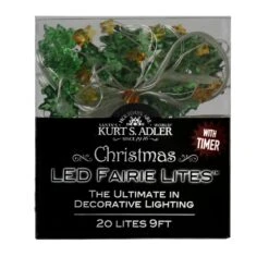 9' 20-Light Battery-Operated LED Christmas Fairy String Lights, 4 Assorted -Fancy Decor House Shop c5537 04 1