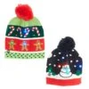 Battery-Operated LED Christmas Hats, 2 Assorted -Fancy Decor House Shop c5548