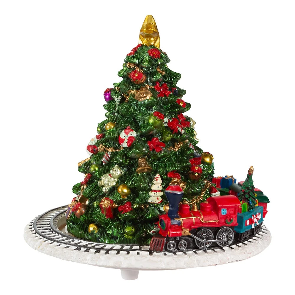 Christmas Tree With Revolving Train Music Box 4 Christmas Tree With Revolving Train Music Box - Image 2