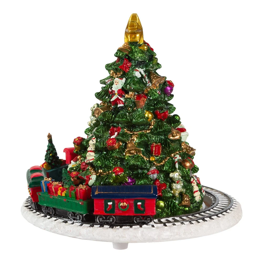 Christmas Tree With Revolving Train Music Box 6 Christmas Tree With Revolving Train Music Box - Image 4