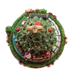 6" Wind-Up Musical Christmas Tree Revolving Box -Fancy Decor House Shop c5566 04