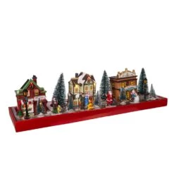Battery-Operated LED Light-Up Christmas Village Set, 17-Pieces 16 Battery-Operated LED Light-Up Christmas Village Set, 17-Pieces -Fancy Decor House Shop c5634 01