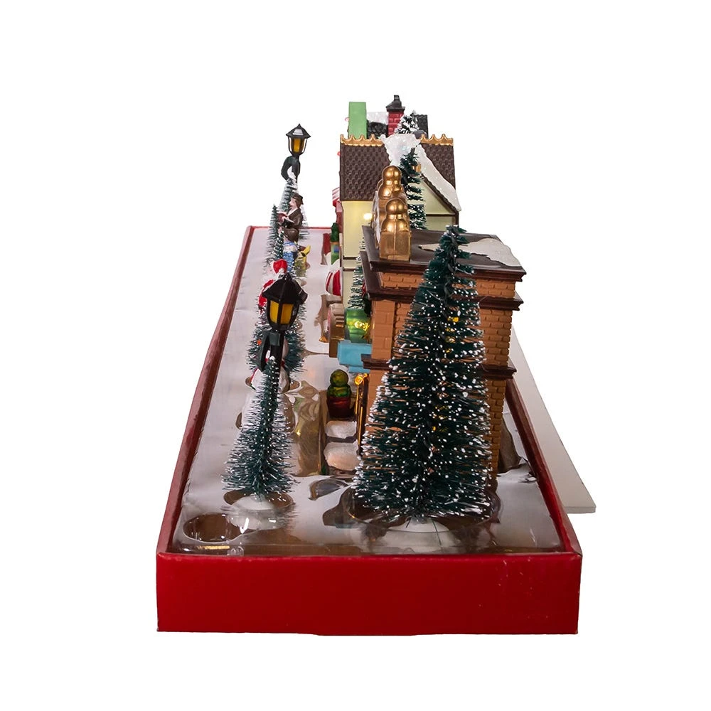 Battery-Operated LED Light-Up Christmas Village Set, 17-Pieces 7 Battery-Operated LED Light-Up Christmas Village Set, 17-Pieces - Image 5