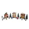 Battery-Operated LED Light-Up Christmas Village Set, 17-Pieces -Fancy Decor House Shop c5634 07
