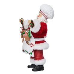 12" Fabriché™ Christmas Chef Santa