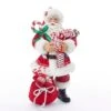 10.5" Fabriché™ Santa With Christmas Candy And Bag