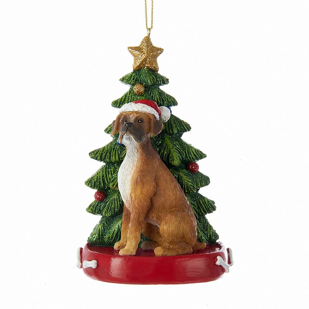 Boxer With Christmas Tree Ornament For Personalization 5 Boxer With Christmas Tree Ornament For Personalization - Image 3
