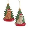Labradoodle With Christmas Tree Ornament For Personalization 2 Labradoodle With Christmas Tree Ornament For Personalization -Fancy Decor House Shop c7954ld