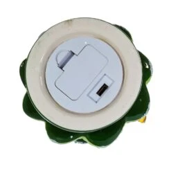 Battery-Operated LED Ceramic Green Christmas Tree