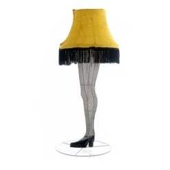 28" A Christmas Story™ Leg Lamp Lighted Tinsel Lawn Décor -Fancy Decor House Shop cs9142 03