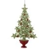 Acrylic Green With Red Berry Christmas Tree Ornament -Fancy Decor House Shop d0717