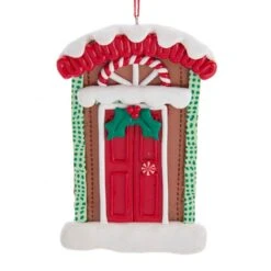 Gingerbread Christmas Door Ornament For Personalization