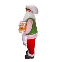 40" Christmas Chef Gingerbread Santa -Fancy Decor House Shop d3902 02