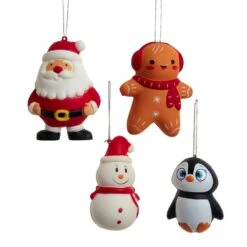 Squishable Christmas Ornaments, 4 Assorted