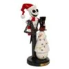 11" Disney© Nightmare Before Christmas Jack Skellington With Snowman Nutcracker -Fancy Decor House Shop dn6213l 01