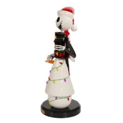 11" Disney© Nightmare Before Christmas Jack Skellington With Snowman Nutcracker -Fancy Decor House Shop dn6213l 04