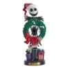 10" Disney© Nightmare Before Christmas Jack Skellington With Wreath Nutcracker -Fancy Decor House Shop dn6233l