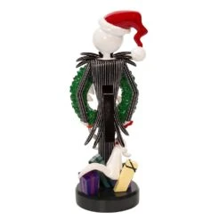 10" Disney© Nightmare Before Christmas Jack Skellington With Wreath Nutcracker -Fancy Decor House Shop dn6233l 02