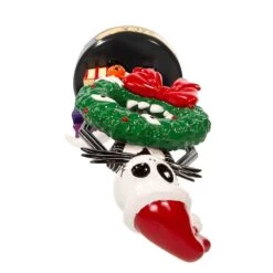10" Disney© Nightmare Before Christmas Jack Skellington With Wreath Nutcracker -Fancy Decor House Shop dn6233l 04