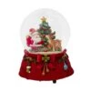 100MM Wind Up Musical Santa With Christmas Tree Water Globe