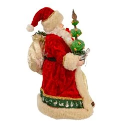 10.5" Fabriché™ Musical 12 Days Of Christmas Santa -Fancy Decor House Shop fa0189 01