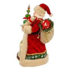 10.5" Fabriché™ Musical 12 Days Of Christmas Santa -Fancy Decor House Shop fa0189 03