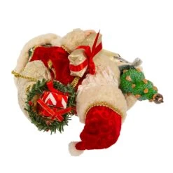 10.5" Fabriché™ Musical 12 Days Of Christmas Santa -Fancy Decor House Shop fa0189 04
