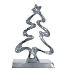 Silver Metal Christmas Tree Stocking Hanger -Fancy Decor House Shop h2786 13