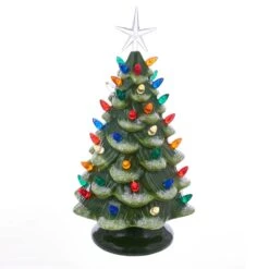 Ceramic LED Christmas Tree Table Piece -Fancy Decor House Shop h3046