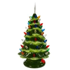Ceramic LED Christmas Tree Table Piece -Fancy Decor House Shop h3046 02
