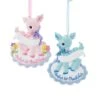 Baby's 1st Christmas Deer Boy And Girl Ornaments For Personalization, 2 Assorted -Fancy Decor House Shop h5150