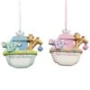 Baby's 1st Christmas Ark Boy & Girl Ornament For Personalization, 2 Assorted -Fancy Decor House Shop h5674
