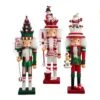 17.5" Hollywood Nutcrackers™ Snowman, Christmas Tree And Santa Hat Nutcracker, 3 Assorted