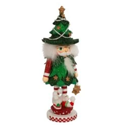 12.5" Hollywood Nutcrackers™ Jolly Tree Christmas Hat Nutcracker