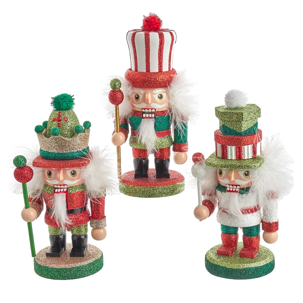 7" Hollywood Nutcrackers™ Red, White & Green Christmas Nutcrackers, 3 Assorted 3 7" Hollywood Nutcrackers™ Red, White & Green Christmas Nutcrackers, 3 Assorted
