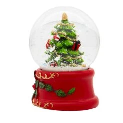Musical Wind-Up Christmas Tree Water Globe -Fancy Decor House Shop j3274 03