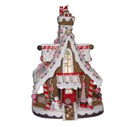 12" Lighted Christmas Gingerbread House