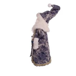 Blue Santa Holding Oversized "Merry Christmas" Sign Table Piece -Fancy Decor House Shop j6098 04