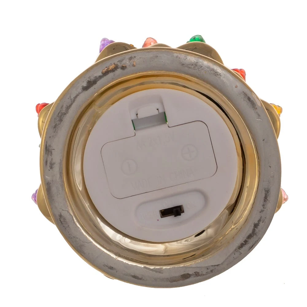 Battery-Operated LED Gold Christmas Tree Ornament 9 Battery-Operated LED Gold Christmas Tree Ornament - Image 7