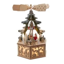 Battery-Operated Musical LED Christmas Tree Windmill Scene -Fancy Decor House Shop jel0936 base