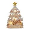 Battery Operated Light-Up Christmas Village Tree