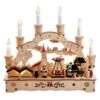 10.25" Wooden LED Light-Up Musical/Motion Christmas Village -Fancy Decor House Shop jel0996