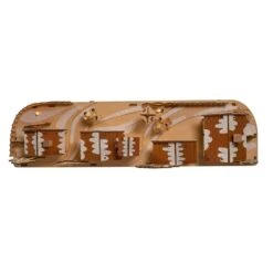 8.25" Wooden LED Light-Up 2-Tier Musical/Motion Santa Christmas Village -Fancy Decor House Shop jel0998 04