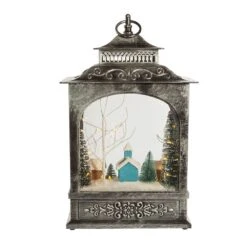 Battery-Operated LED Musical Christmas Village Lantern -Fancy Decor House Shop jel1305 03