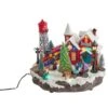 9.25" Light-Up Christmas Village Scene